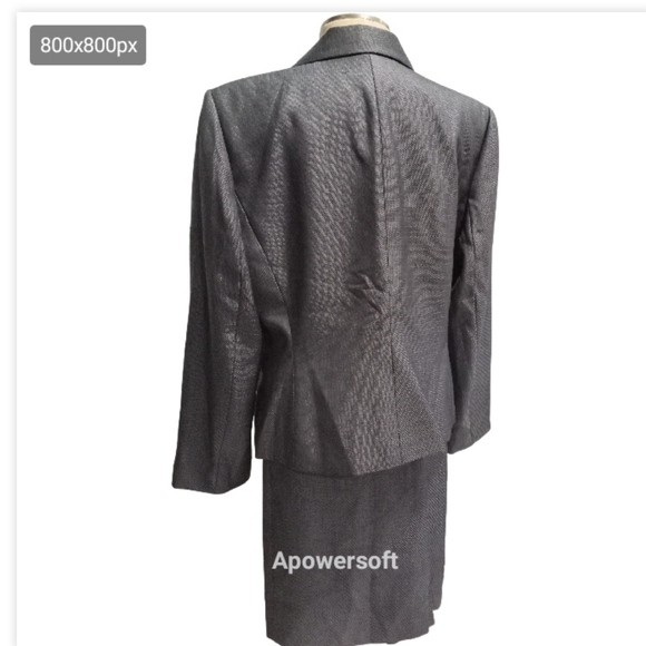 Tahiri Dark gray Skirt suit size 14 - Picture 3 of 4